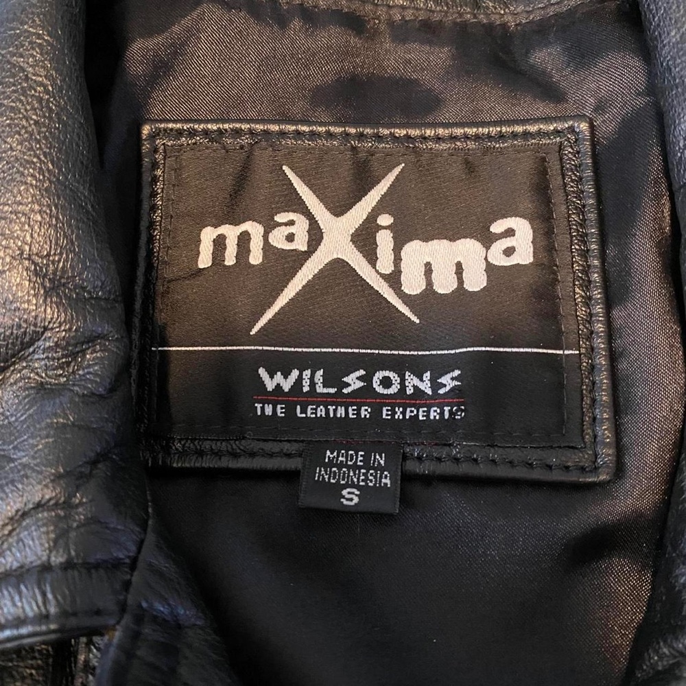 Vintage Maxima Black GENUINE LeathernJacket Women’s Size S Immaculate Condition - Picture 6 of 7